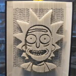 Rick Sanchez character book statue from Rick and Morty animation