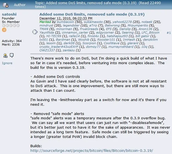 Satoshi Nakamoto, the creator of Bitcoin, published his last message 12 years ago