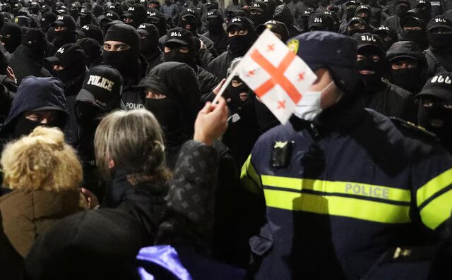 Thousands of ai-governme demonstrations in Georgia