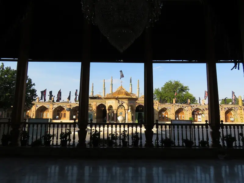 The courtyard and court of Imamzadeh Prince Hossein Qazvin