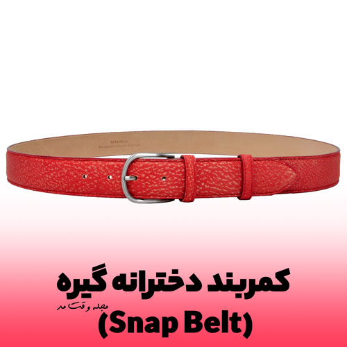 A new model of a girl's belt with a clip