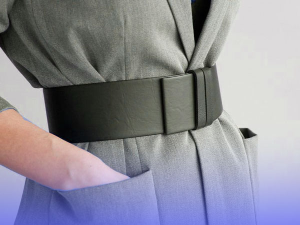Women's thick belt model