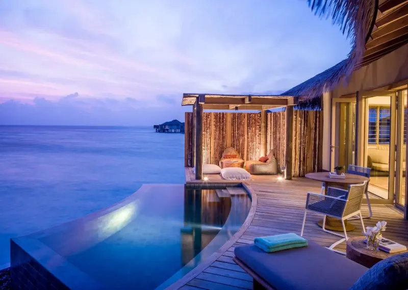 Overwater accommodation in the Maldives. Source: website maldives.iercoineal.com; Photographer: Unknown