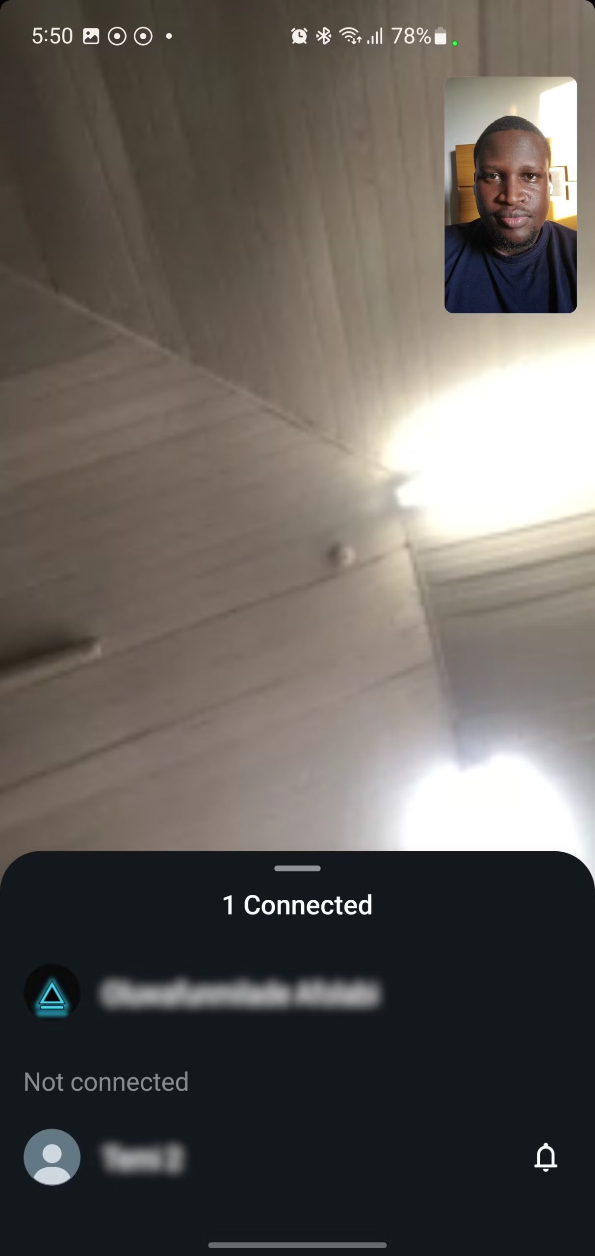 Making a group audio and video call on WhatsApp