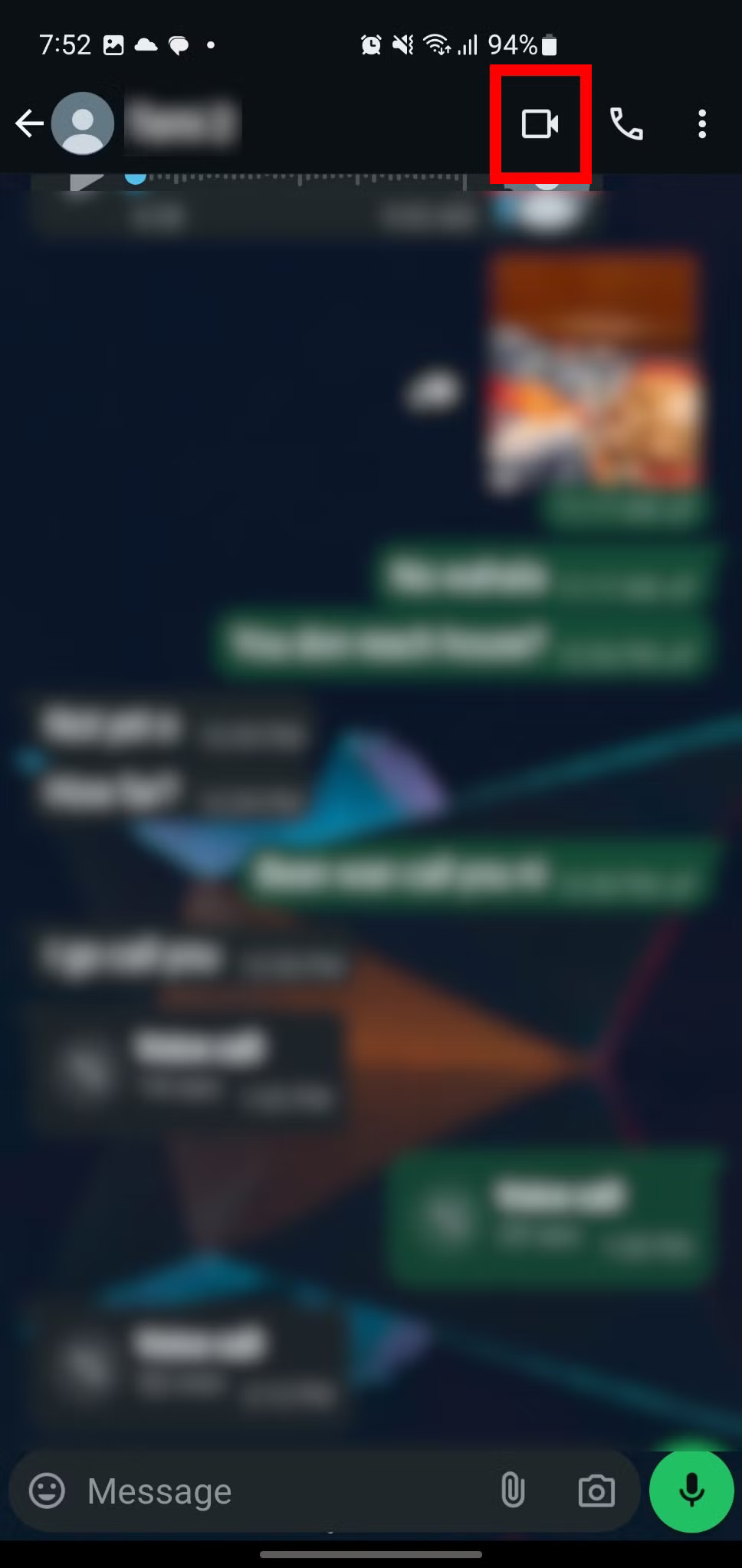 Making a group audio and video call on WhatsApp