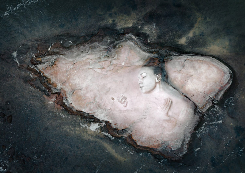 David Poppa's paiing with the theme of leaving nature