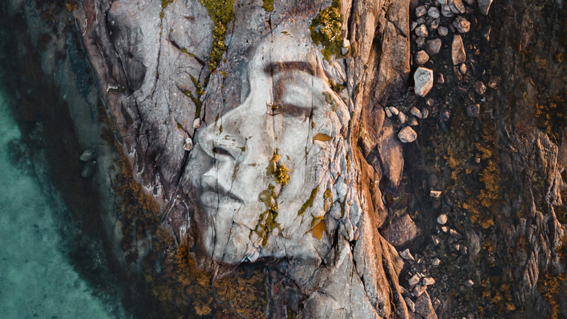 David Poppa's naturalistic paiing of a woman's profile