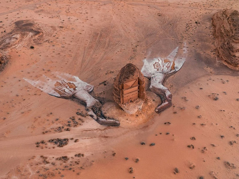 David Poppa's natural paiing in the deserts of Arabia