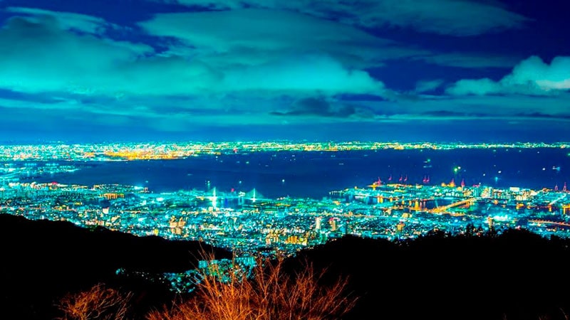 4- Experience the amazing night view of Kobe