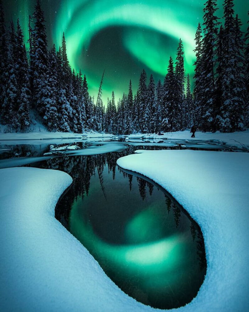 AI-generated image of the Aurora Borealis