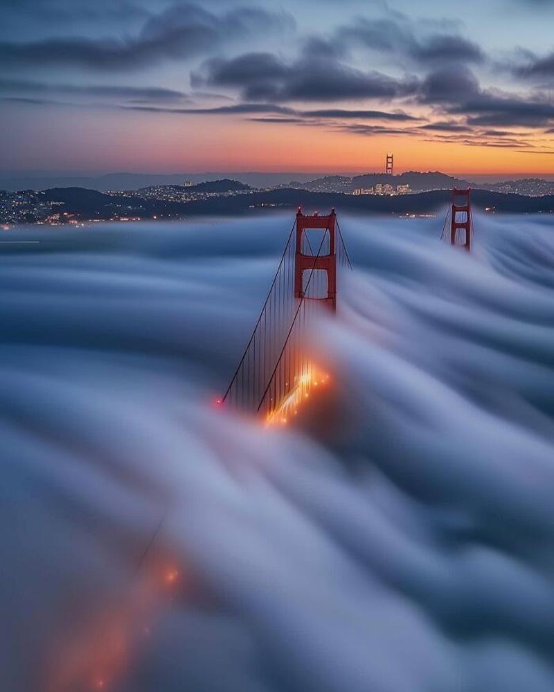 Image created by artificial ielligence of the Golden Gate Bridge, <a href=