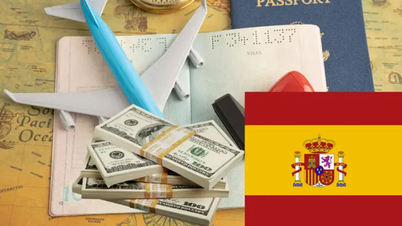 Amou of financial capacity for Spain tourist visa