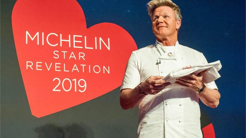 Gordon Ramsay at the 2019 Michelin ceremony; Photo source: bbc; Name of the photographer: unknown