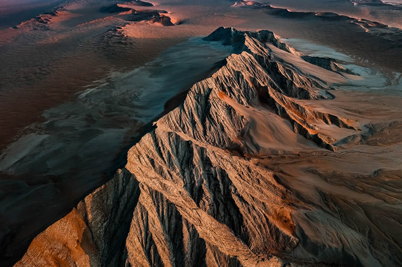 The high and wide hills of the Namib desert