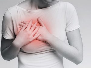 Treatme of left breast and armpit pain in women