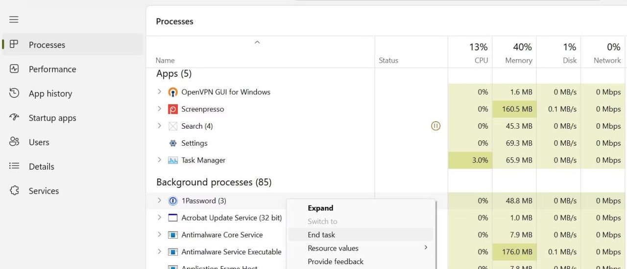 Improve Windows performance