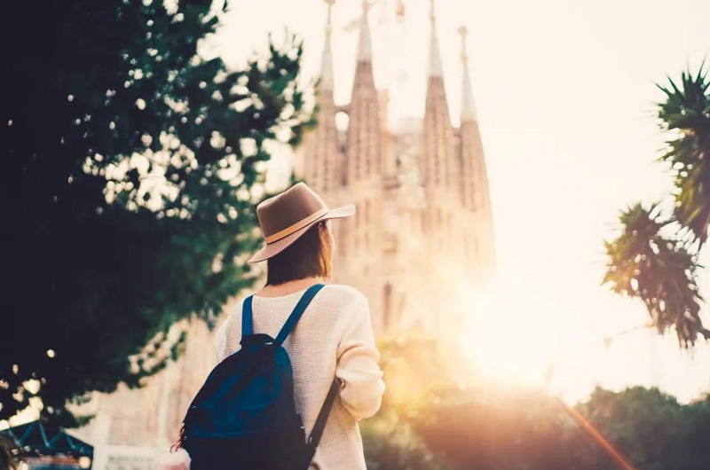 Tourist in fro of Sagrada Familia Church; Photo Source: Forbes, Photographer: Unknown