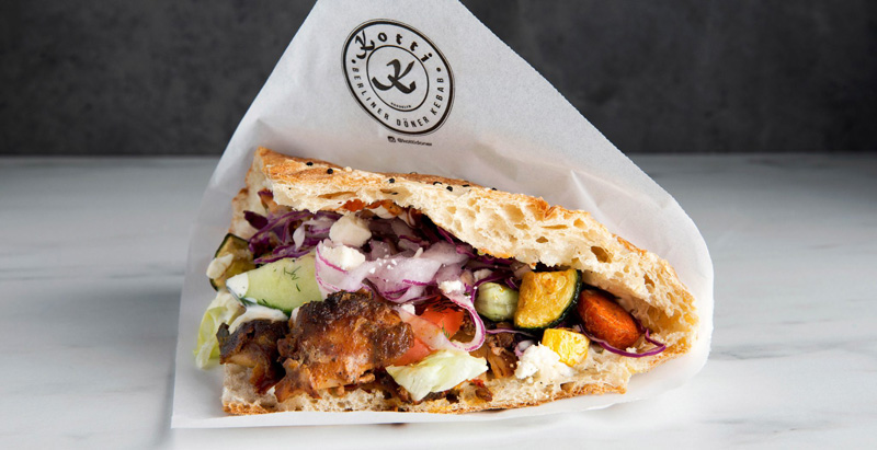 Doner kebab German meat and vegetables; Photo source: dowownbrooklyn.com; Photographer: Unknown