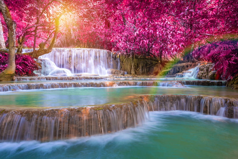 Kuang Si Falls in Laos