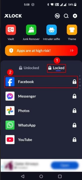 Lock or hide apps on Android