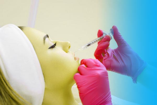 Lip gel injection for lip shaping