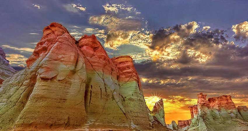 A-View-Of-Colorful-Mountains-In-Qeshm-Island-