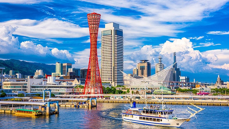 The most famous sightseeing places in Kobe, Japan