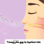 The cause of sensitivity to perfume or various scents is due to irritation of the respiratory system.