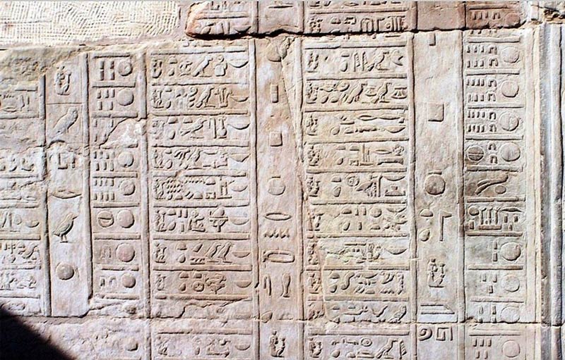 Ancie Egyptian calendar inscription; Photo source: narmer.pl; Photographer: Unknown