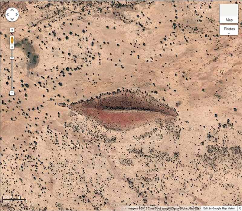 Natural lips in Darfur, photo source: Google Map site, photographer: unknown