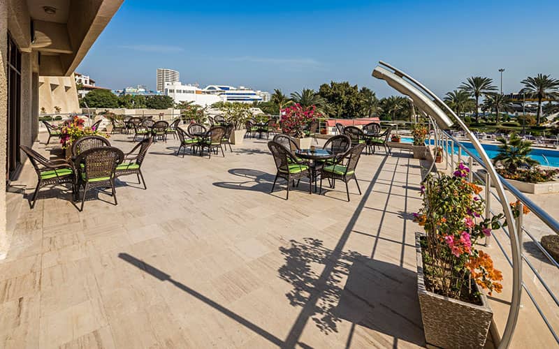 Shayan Kish Hotel's open-air restaura