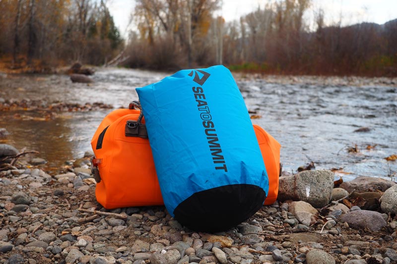 waterproof bag Sea To Summit blue; Photo source: expeditionportal.com website; Photographer: Unknown