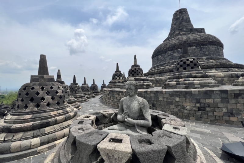 Borobudur Temple in Indonesia; Photo source: scmp.com. Photographer: Unknown