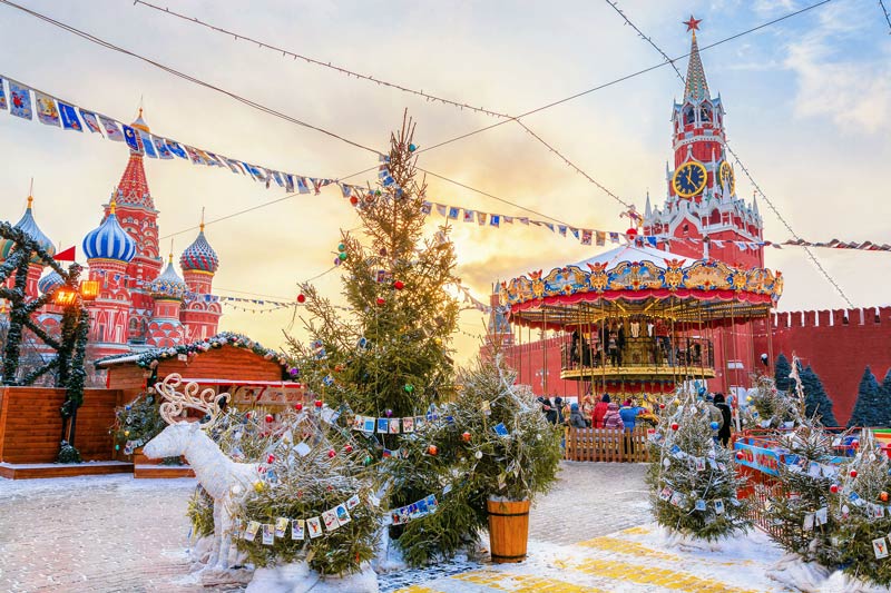 Snowy Moscow Christmas Markets; Photo source: rbth.com; Photographer: Unknown