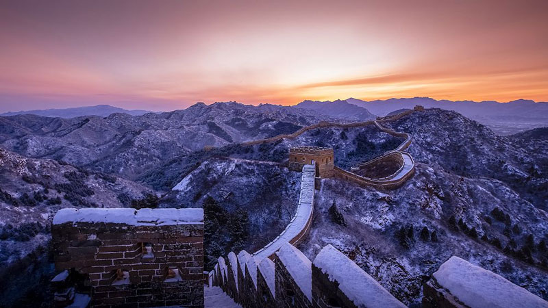 Snow wall of China in wier; Photo source: news.cgtn.com; Photographer: Unknown 