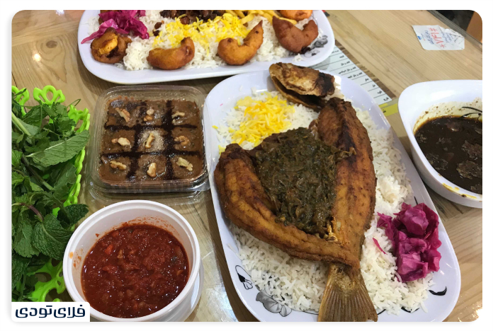 The best restaura in Bushehr The tastiest southern food Bushehr food (Bahadur)