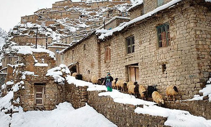 Palangan village in wier; Photo source: komalia.ir website; Photographer: Unknown
