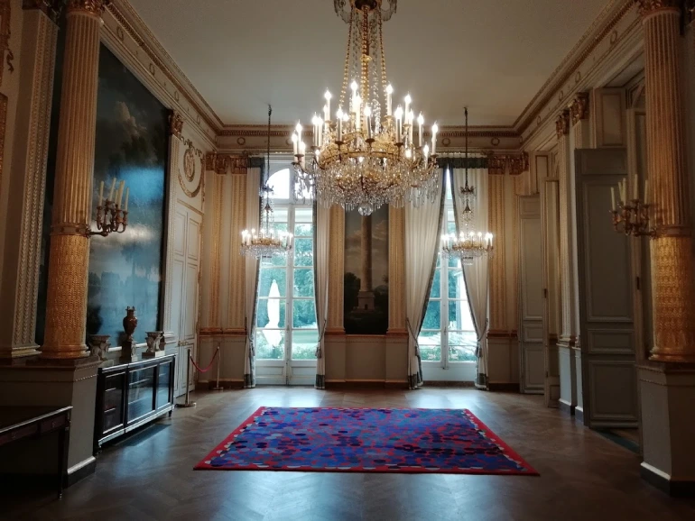 Differe parts of the Elysee Palace