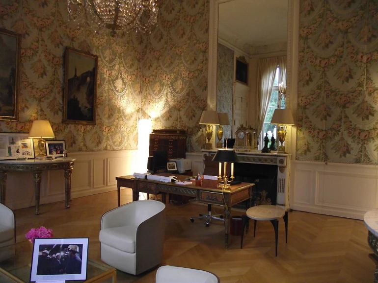 The rooms of the Elysee Palace