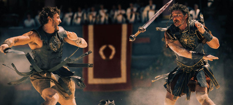 Battle of Lucius and General Akassius in Gladiator 2; Photo source: wanderlustmagazine; Name of the photographer: unknown