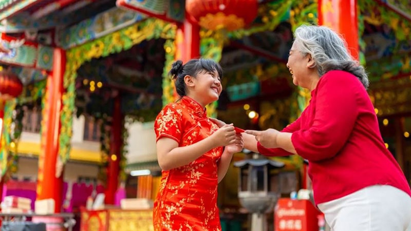 red envelope "Symbol of best wishes by gifting money"