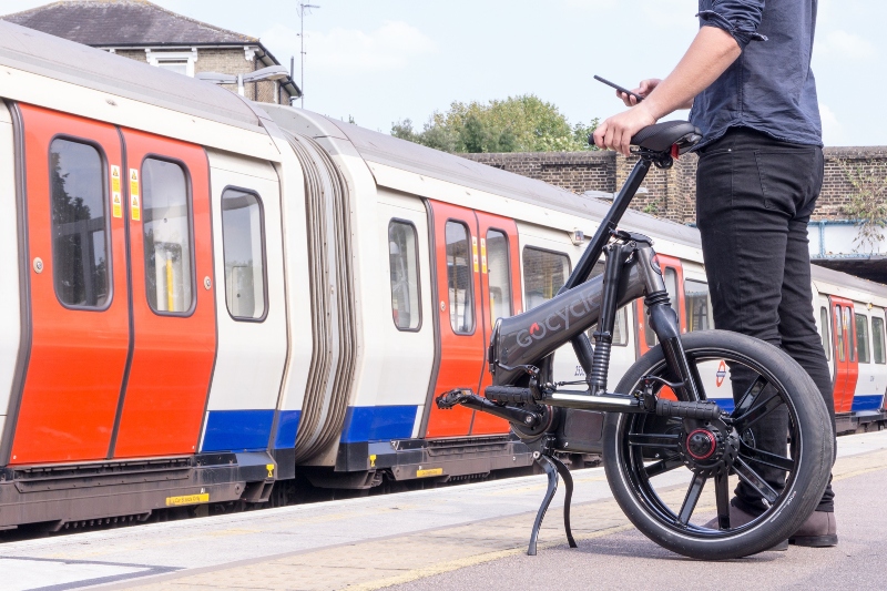 Transporting folding bicycles by train; Photo source: citymagazine.si website. Photographer: Unknown