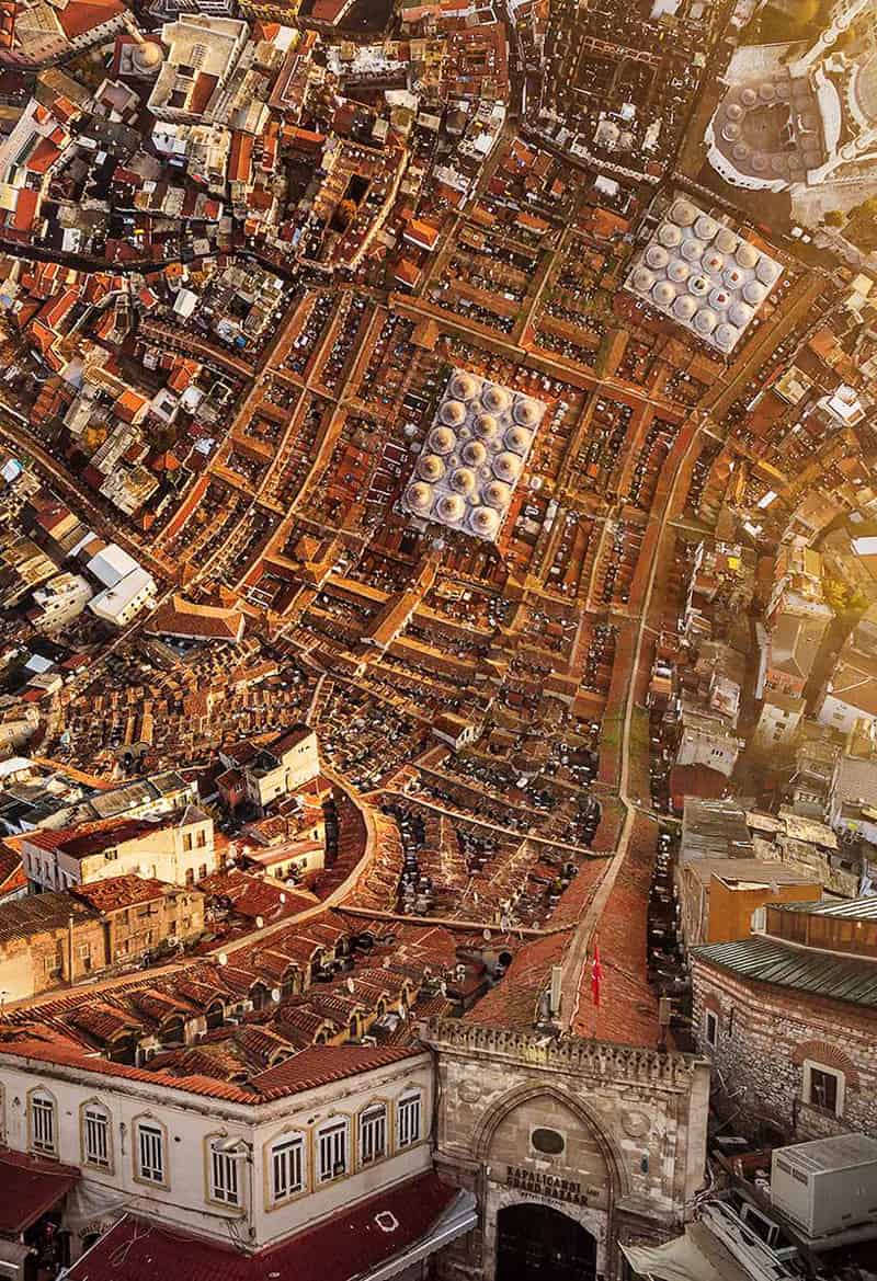 A panoramic photo of a historic city