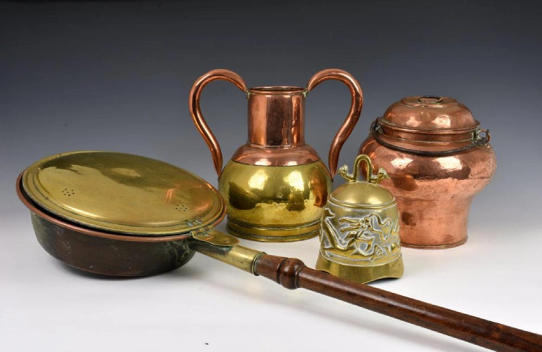 Brass and copper dishes