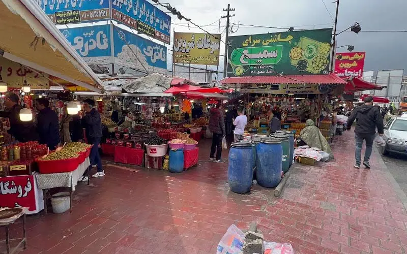 Ramsar traditional bazaar shops, photo source: Google Map, photographer: Hamidreza Ghafari