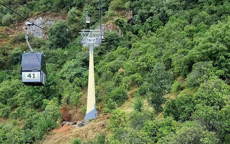 Ramsar cable car in the green roof of Ramsar, photo source: Google Map, photographer: Sami Eliagoubi