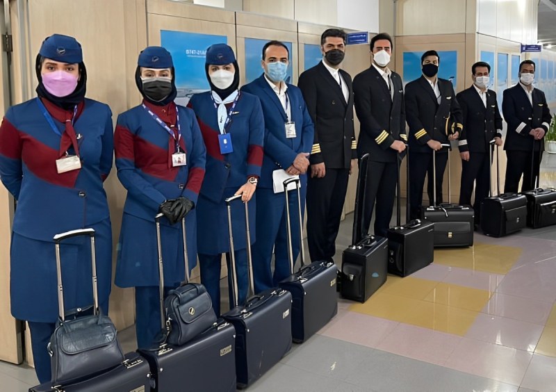 Meraj Airlines flight crew. Source: Instagram moeiailor; Photographer: Unknown