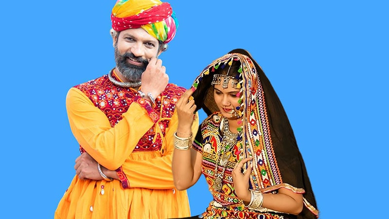 Indian clothing in gujarat (gujarat)