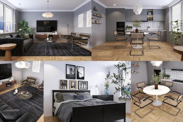 The layout of the house with artificial ielligence; Homestyler