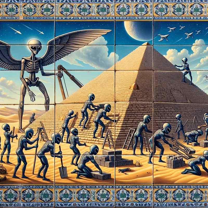 Egyptian Pyramids by Spaces, Photo Source: Shutterstock site, creator: AI
